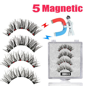 Magnetic  Natural False Lashes+Tweezers