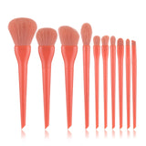 Natural Hair Colorful Makeup Brush Set