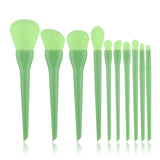 Natural Hair Colorful Makeup Brush Set