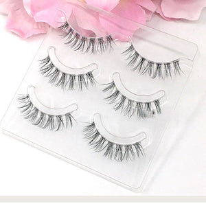 3pair/set Handmade False Eyelashes