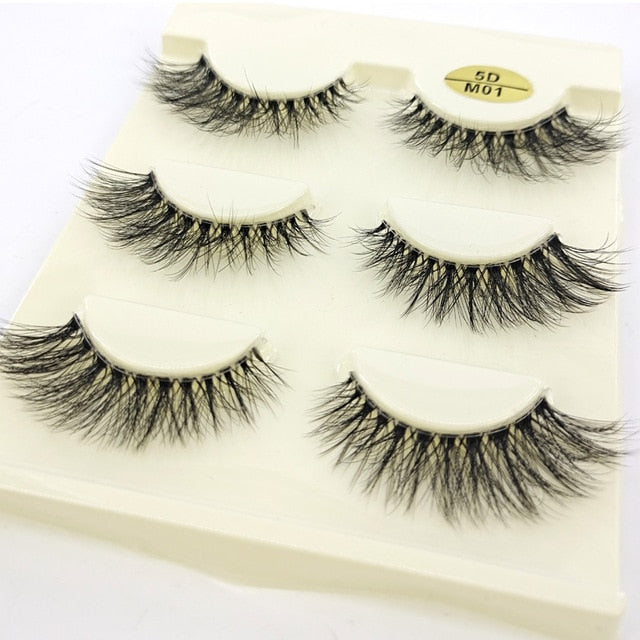 3pair/set Handmade False Eyelashes