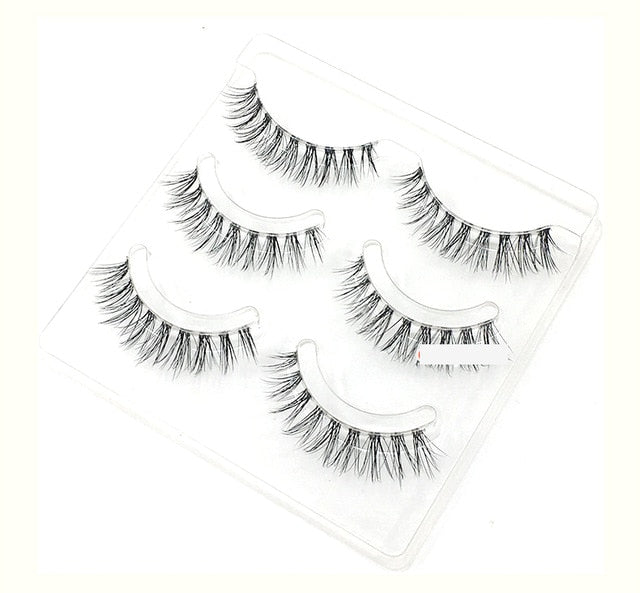 3pair/set Handmade False Eyelashes