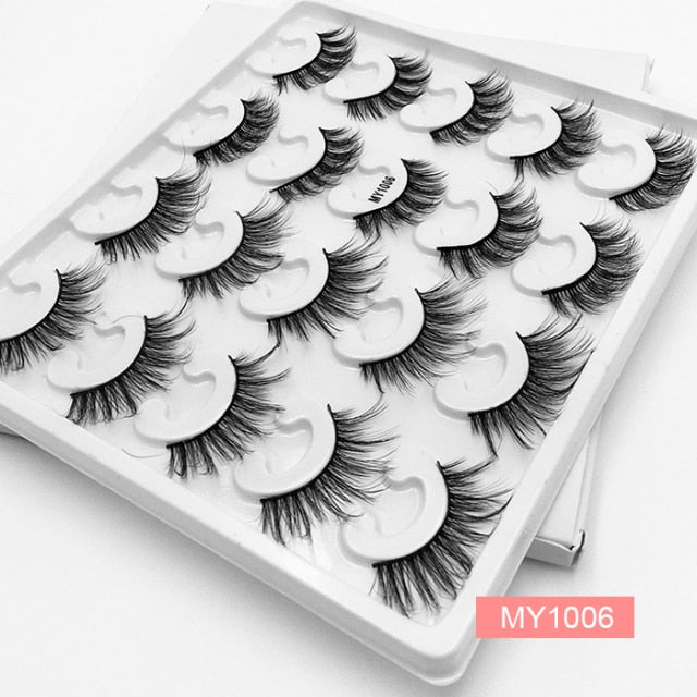 Long Natural Eyelashes Set