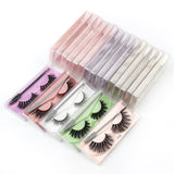 Natural long eyelashes set