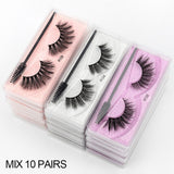 Natural long eyelashes set