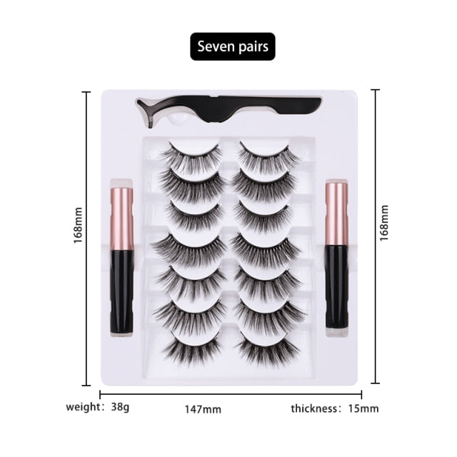 Magnetic Eyelashes and Eyeliner Set