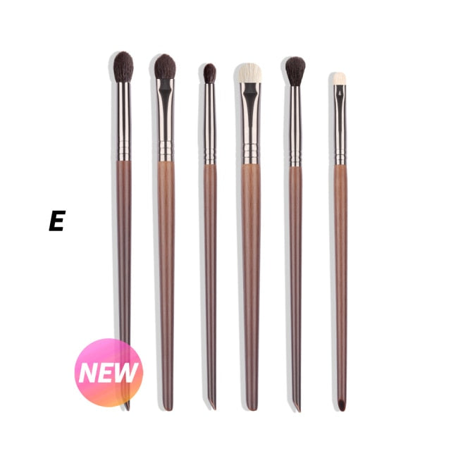 Goat Hair Makeup Eye Shadow Brush Set