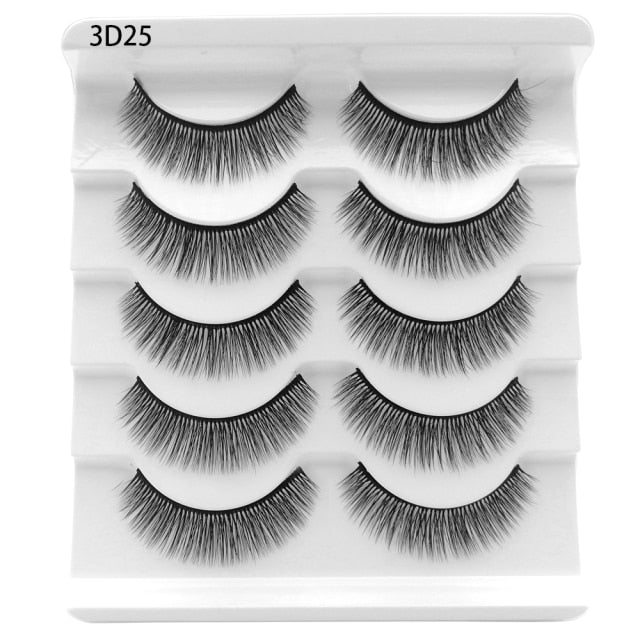 Thick Messy False Mink 25mm Eyelashes