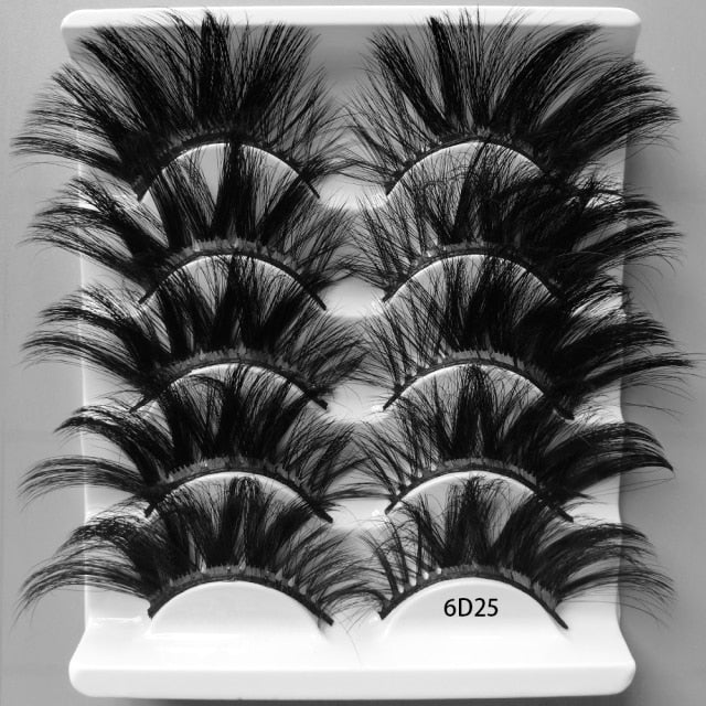 Thick Messy False Mink 25mm Eyelashes