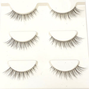 3pair/set Handmade False Eyelashes